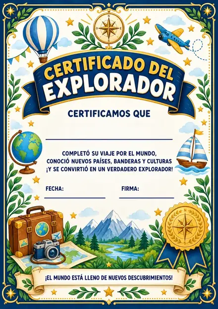 Certificado del Explorador