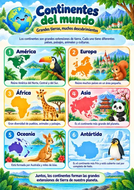 Continentes del mundo