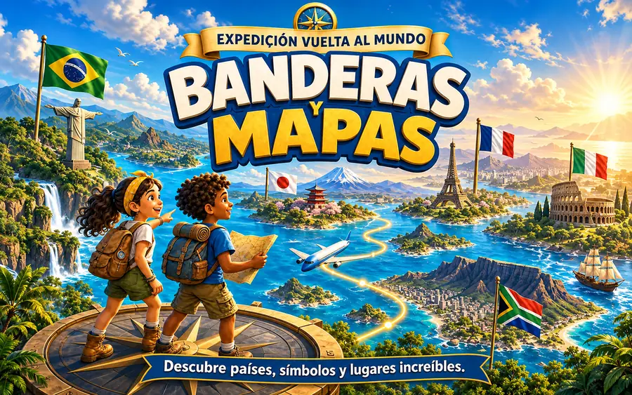Libro Banderas y Mapas
